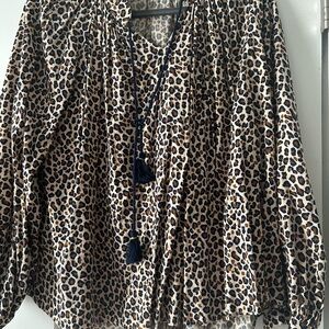Leopard Print Women's Top